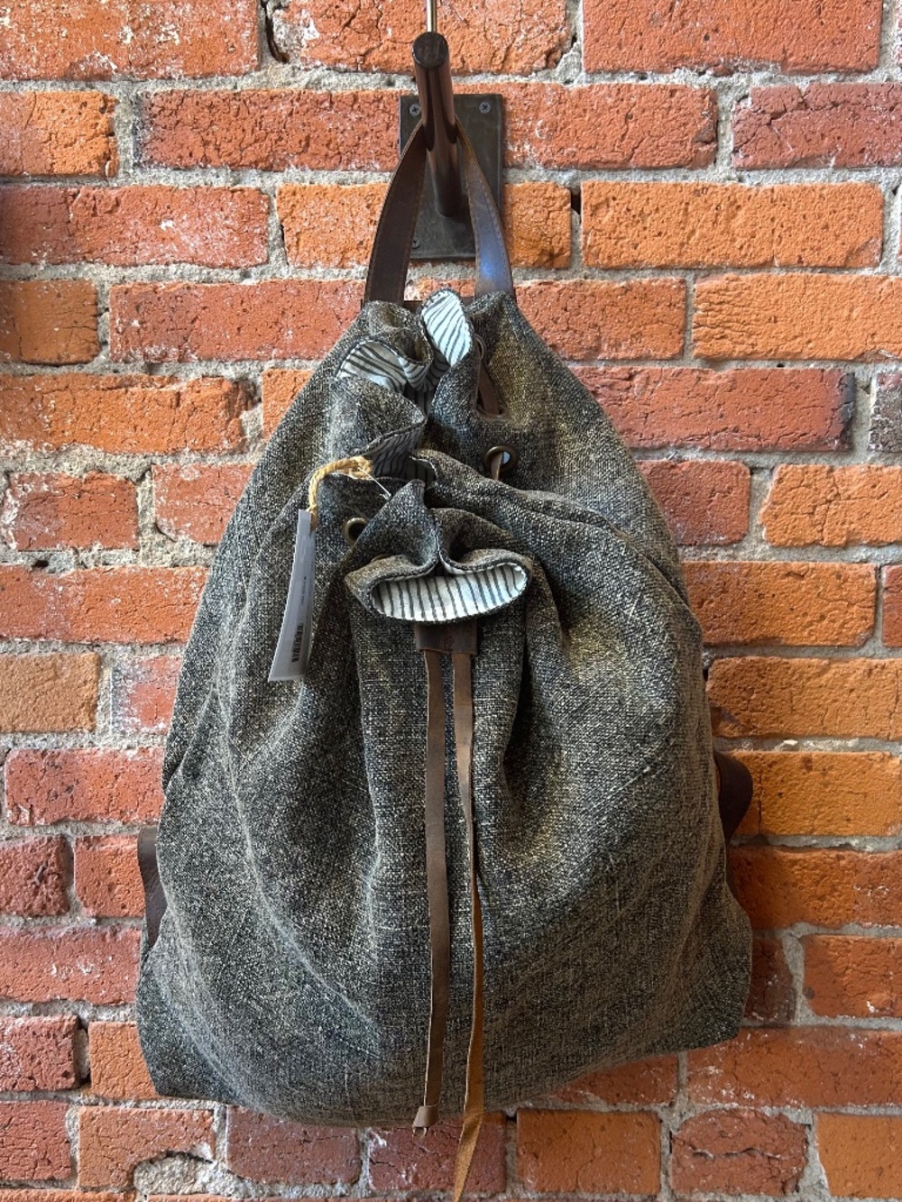 Roost washed charcoal knapsack